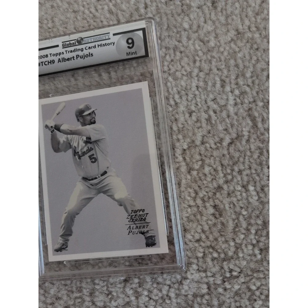 2008 Albert Pujols Topps Zee Nut TCH9 Graded Card 9 Baseball Cardinals